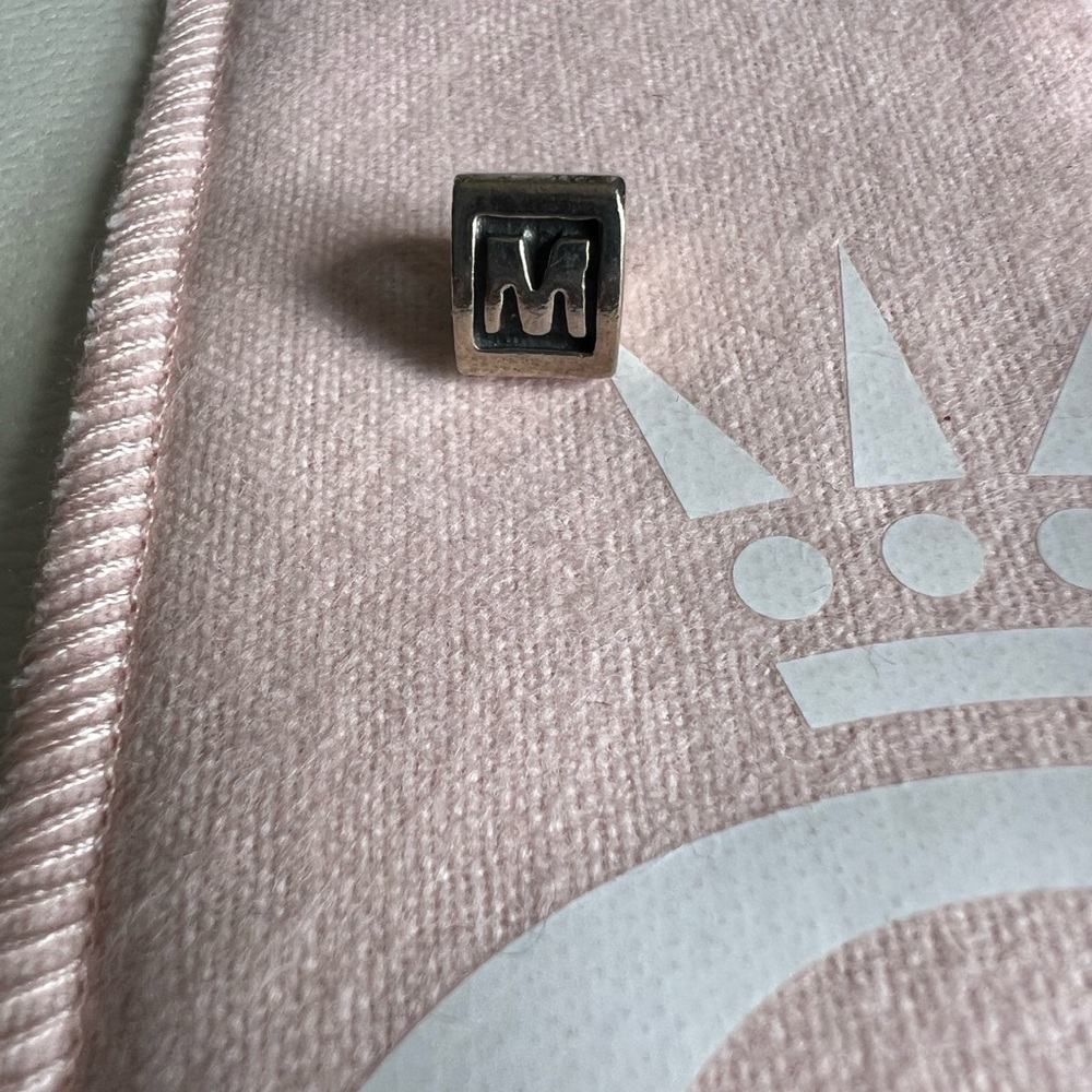 Pandora Silver letter M charm
